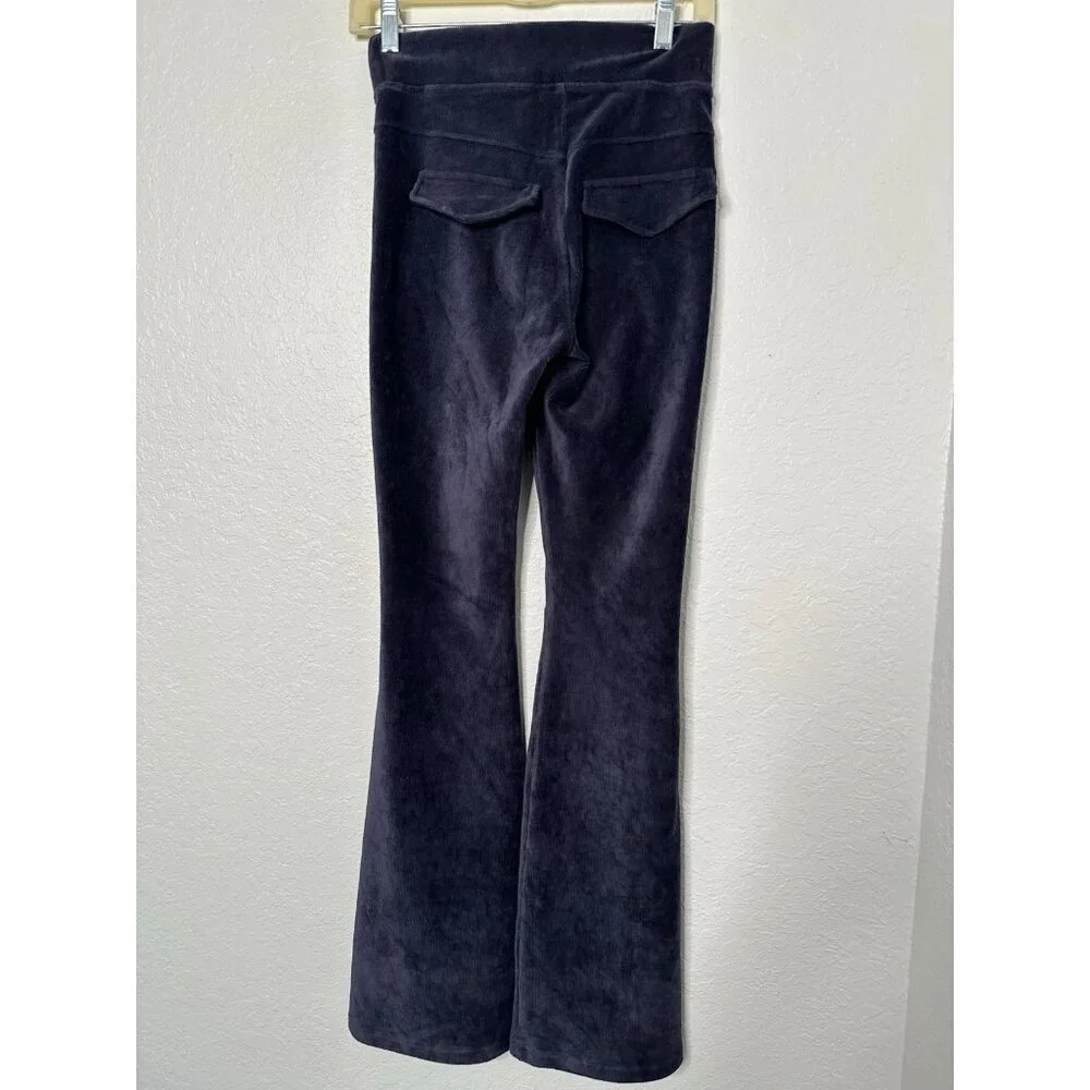 Offline By Aerie Women's Blue Size S/P Ribbed Velvet Bootcut Stretch‎  Leggings